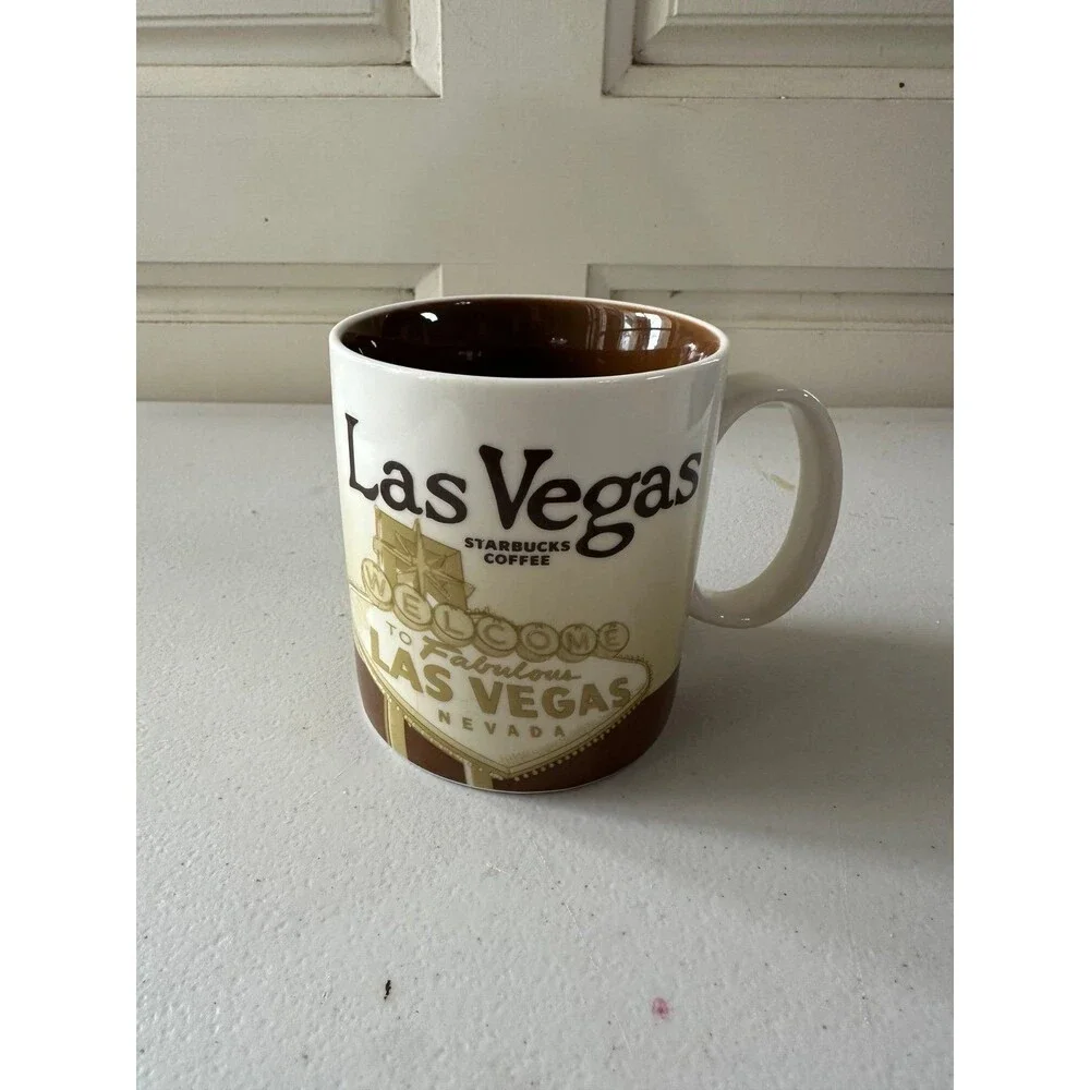 NWOT Starbucks 2012 Collector's Series Global Icon Las Vegas Ceramic Mug 16oz